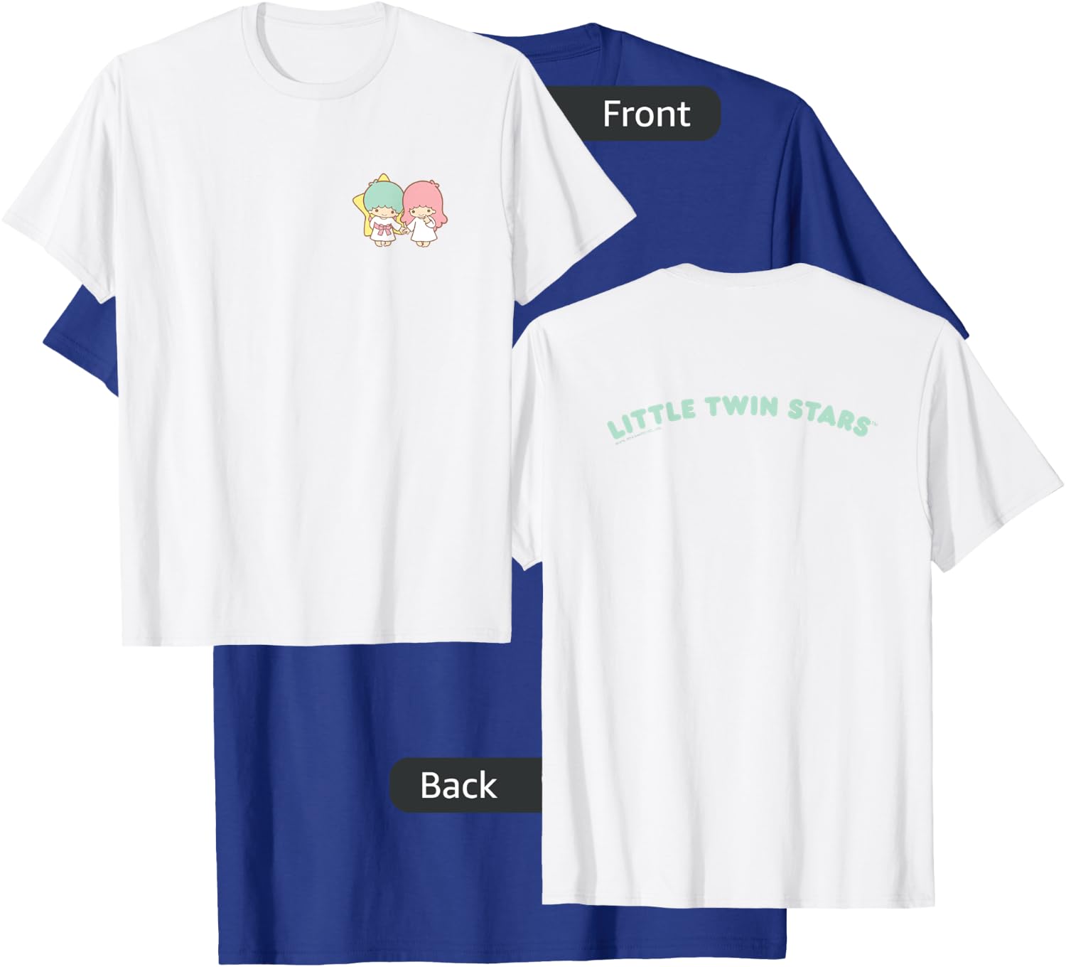 Little Twin Stars Front and Back Logo Shirt T-Shirt - T-Shirt | Royal