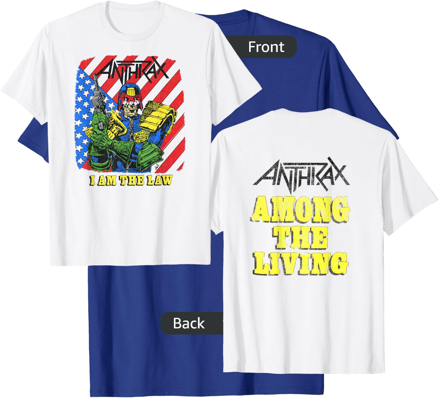 Anthrax - Among The Living 35th I Am The Law T-Shirt - T-Shirt | Royal