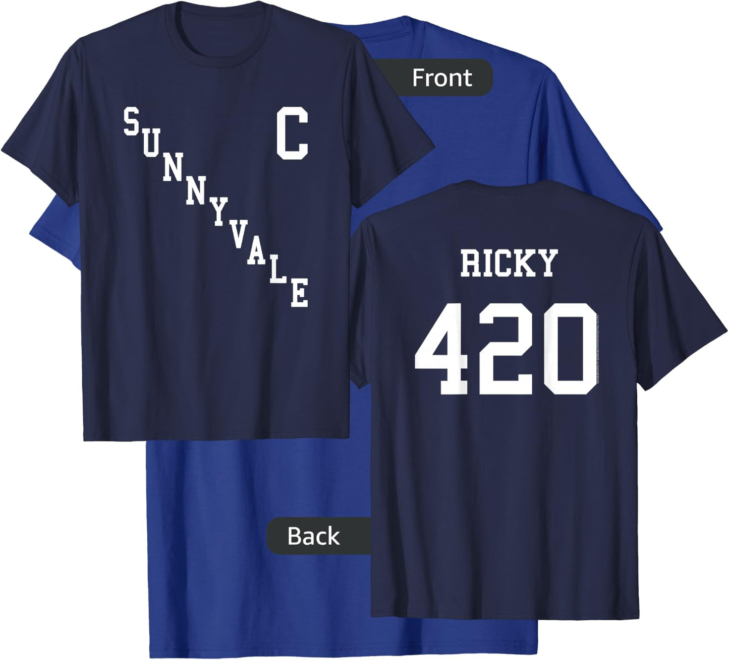 Trailer Park Boys Sunnyvale Hockey Jersey Front & Back T-Shirt - T-Shirt | Royal
