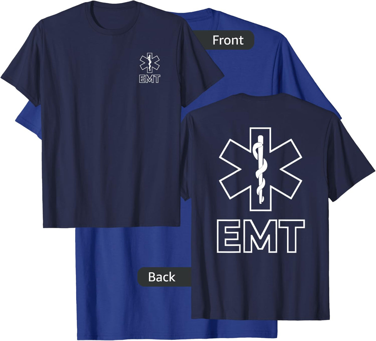 Star of Life Emt Ems Emergency Medical Services Technician T-Shirt - T-Shirt | Royal