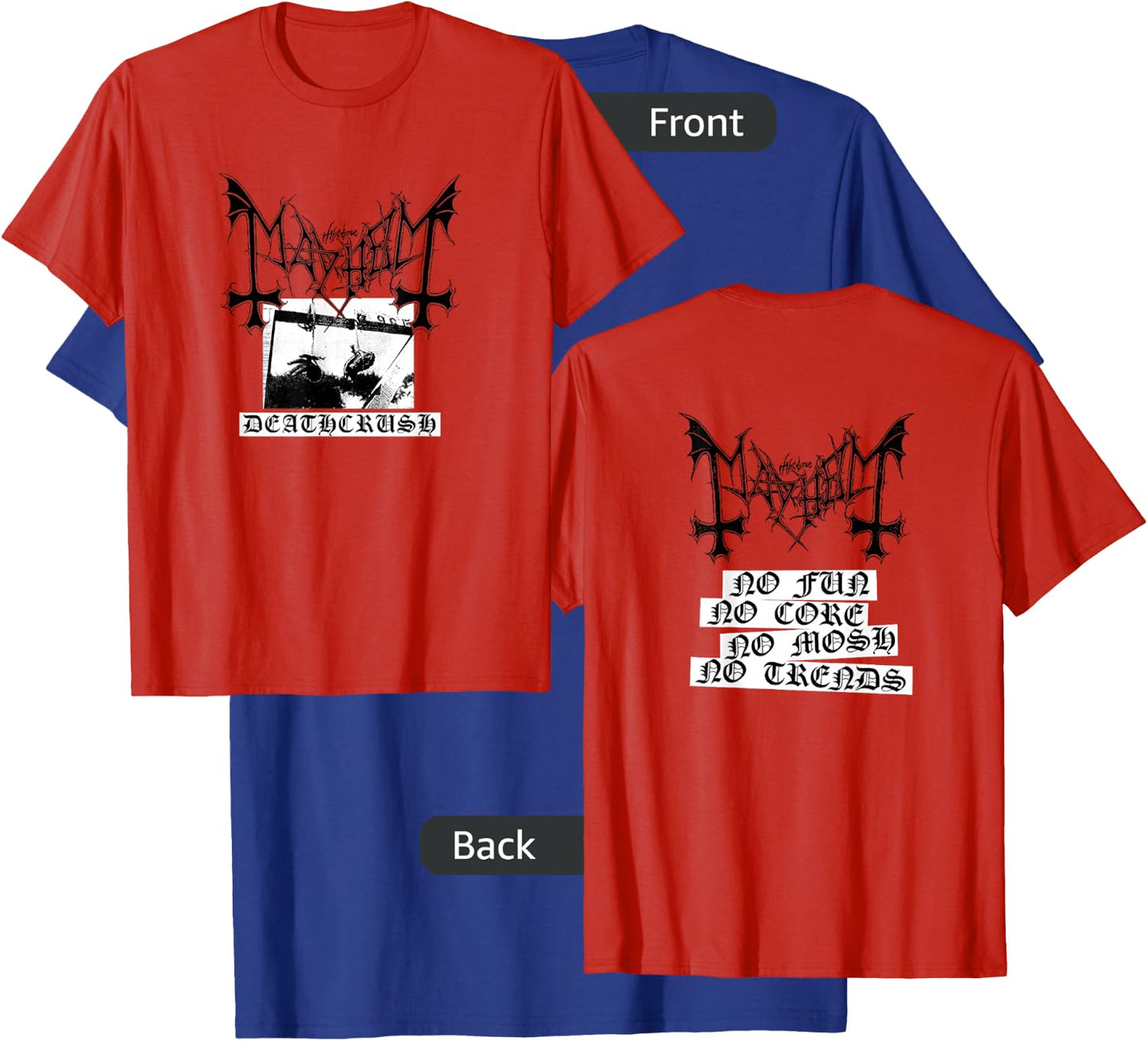 Mayhem - Official Merchandise - Deathcrush T-Shirt - T-Shirt | Royal