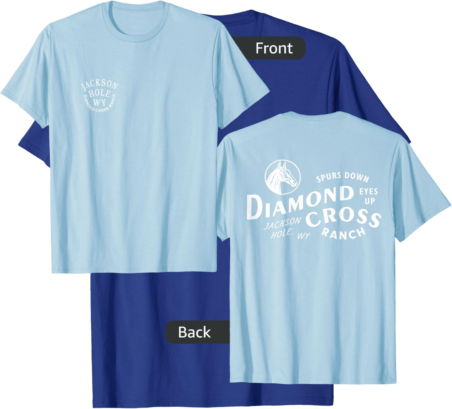 Jackson Hole 2018 Spurs Down, Eyes Up Classic T-Shirt - T-Shirt | Royal