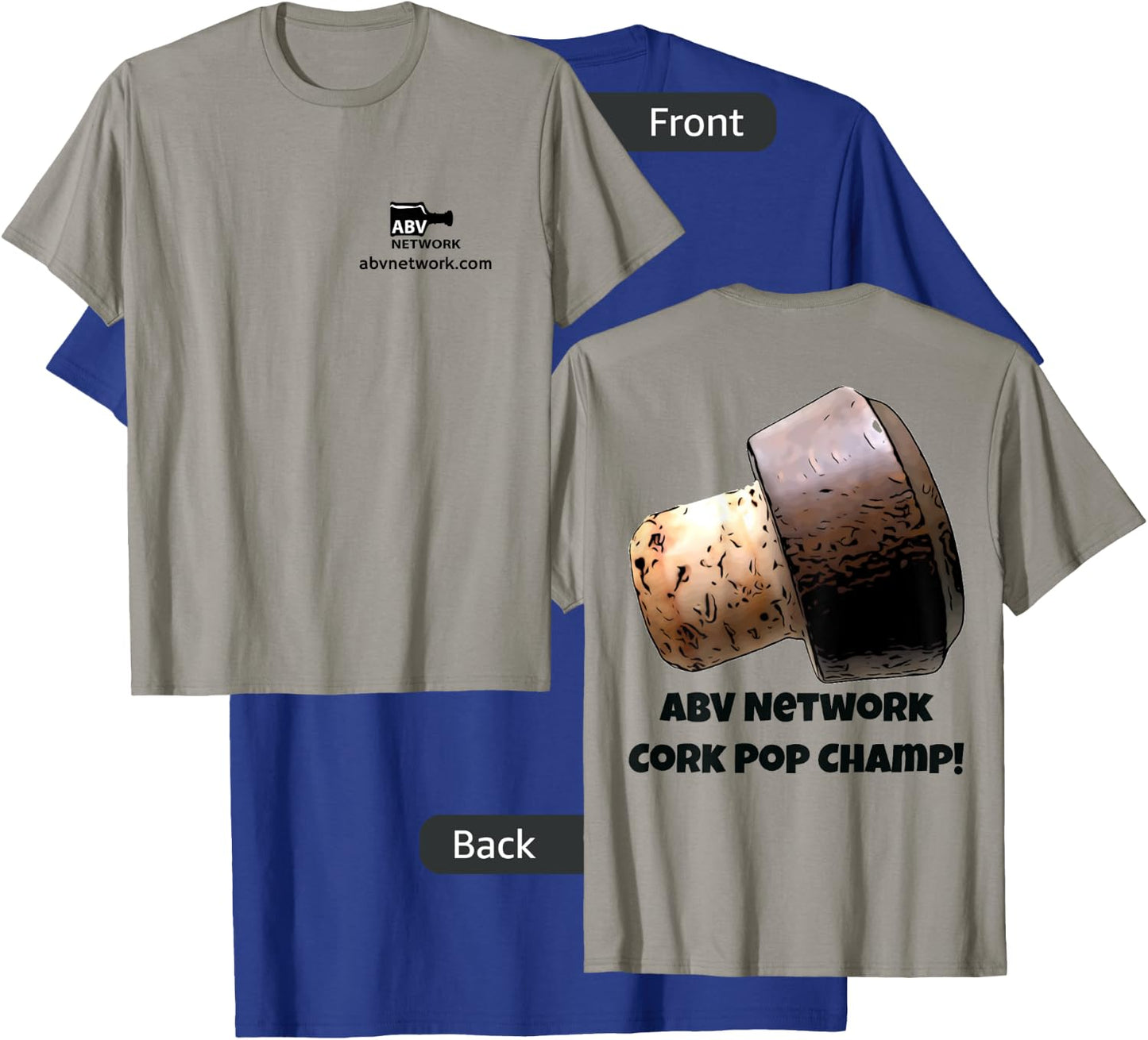 ABV Network Cork Pop Champ T-Shirt - T-Shirt | Royal
