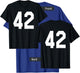 Number 42 Sports Jersey Front and Back Team Player T-Shirt - T-Shirt | Royal