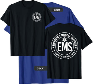 North Carolina EMS Emergency Medical Services EMT T-Shirt - T-Shirt | Royal