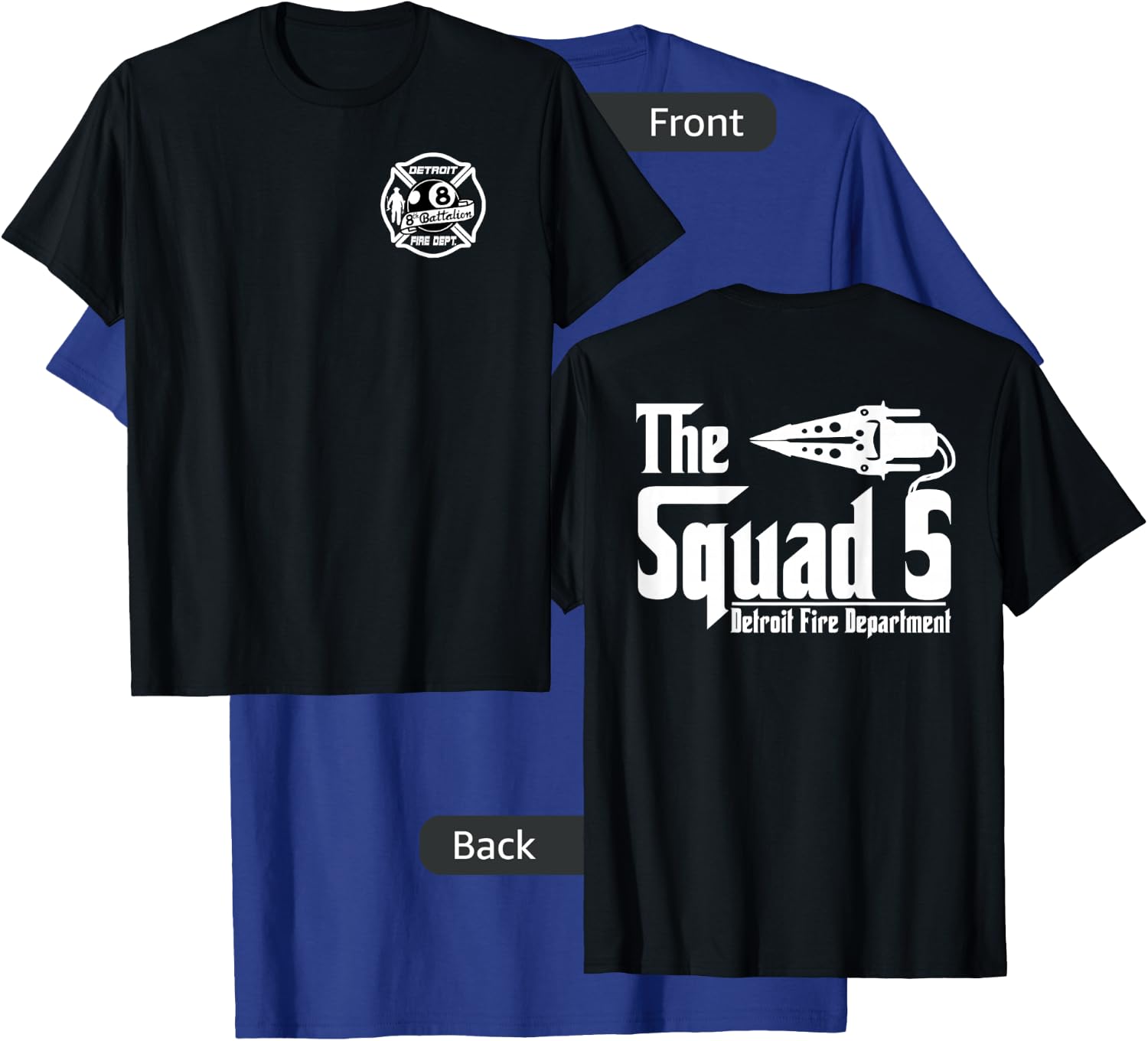 The Squad 5 Detroit Fire Department by JaySinMyers T-Shirt - T-Shirt | Royal