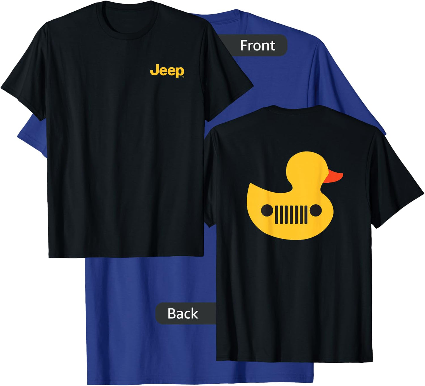 Jeep Duck (Front/Back Print) Small T-Shirt - T-Shirt | Royal