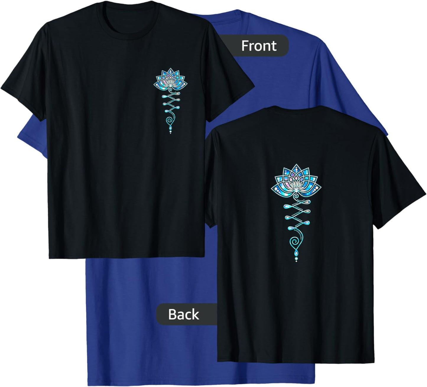 Lotus, blossom, flower, yoga, symbol, Buddhism, meditation T-Shirt - T-Shirt | Royal