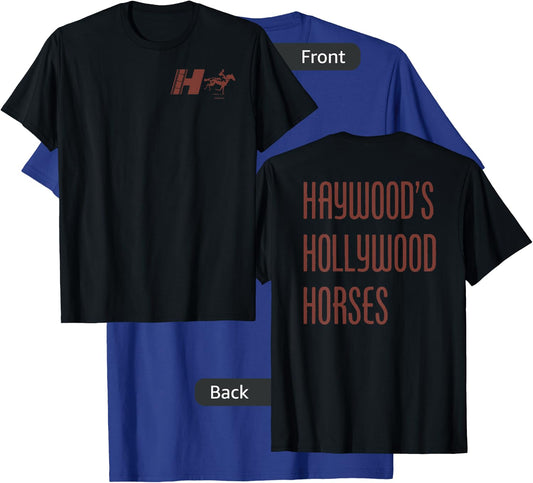 Nope Movie Haywood's Hollywood Horses Front and Back T-Shirt - T-Shirt | Royal