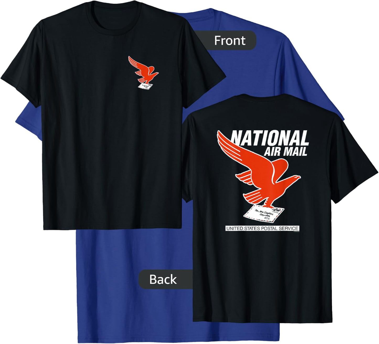 USPS National Air Mail Logo T-Shirt - T-Shirt | Royal