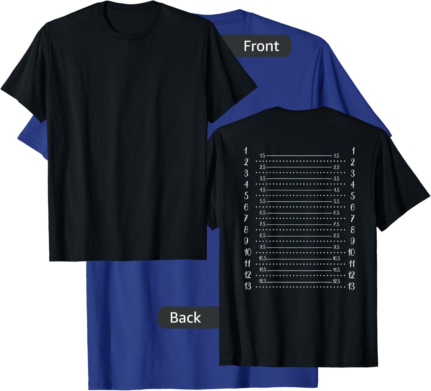 Hair Length Chart Hair Check T-Shirt - T-Shirt | Royal