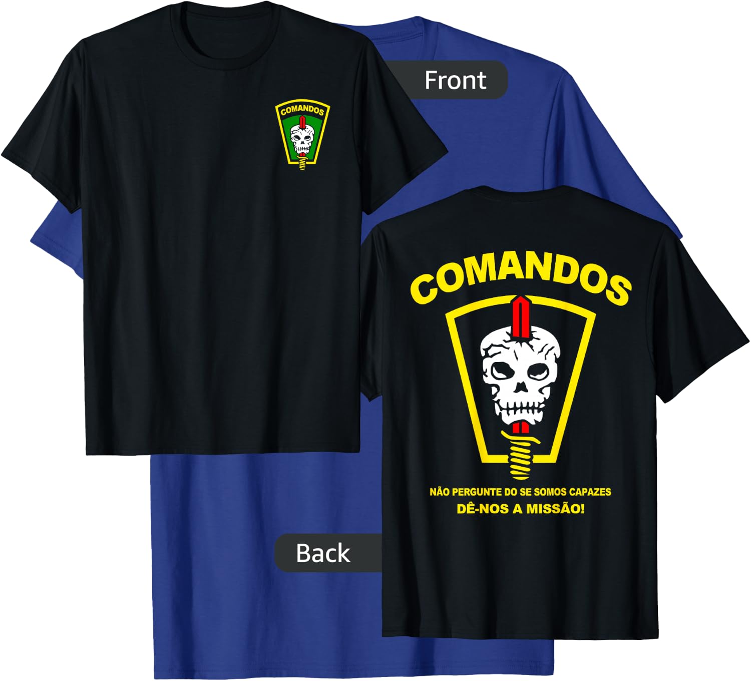 Brazil Army Comando Special Forces T-Shirt - T-Shirt | Royal