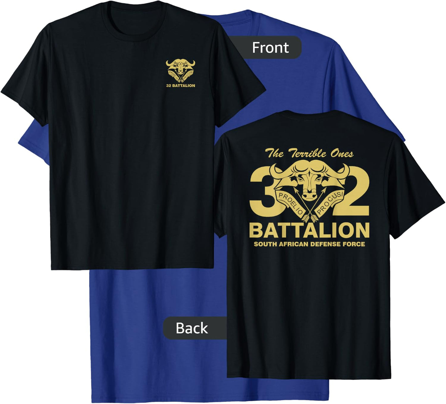 Buffalo 32 Battalion South African Army T-Shirt - T-Shirt | Royal