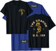 Biker Designs for the Motorcycle Rider Enthusiast -Adults Black Distressed Dragon Design Small T-Shirt - T-Shirt | Royal