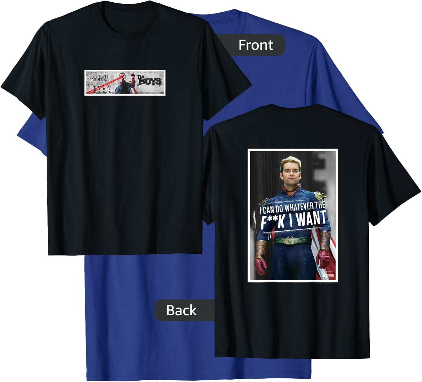 The Boys I Can Do Whatever Front and Back T-Shirt - T-Shirt | Royal