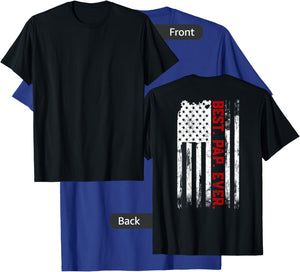 Best Pap Ever American USA Flag Pap Pap T-Shirt - T-Shirt | Royal