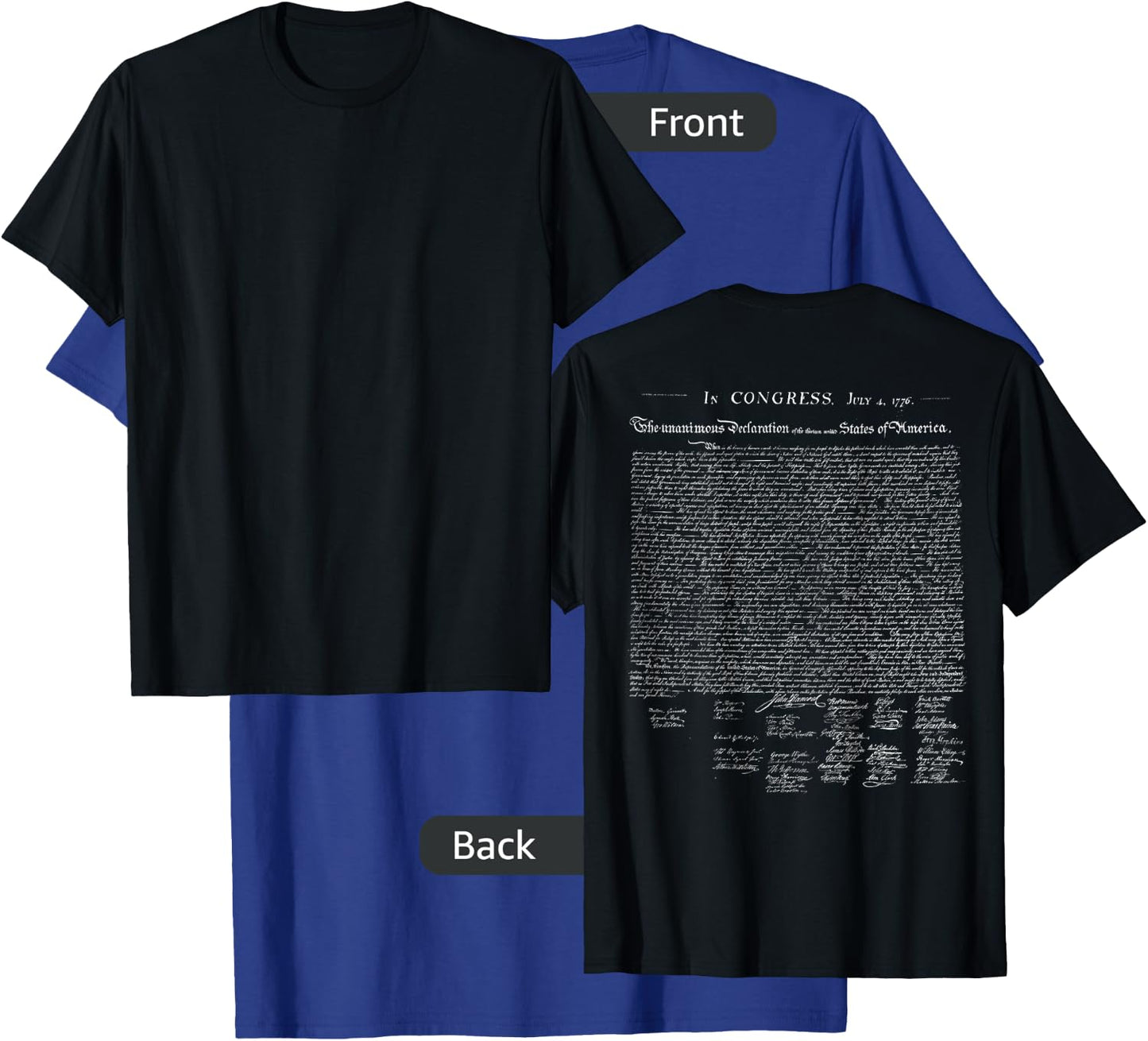 Declaration of Independence T-Shirt - T-Shirt | Royal
