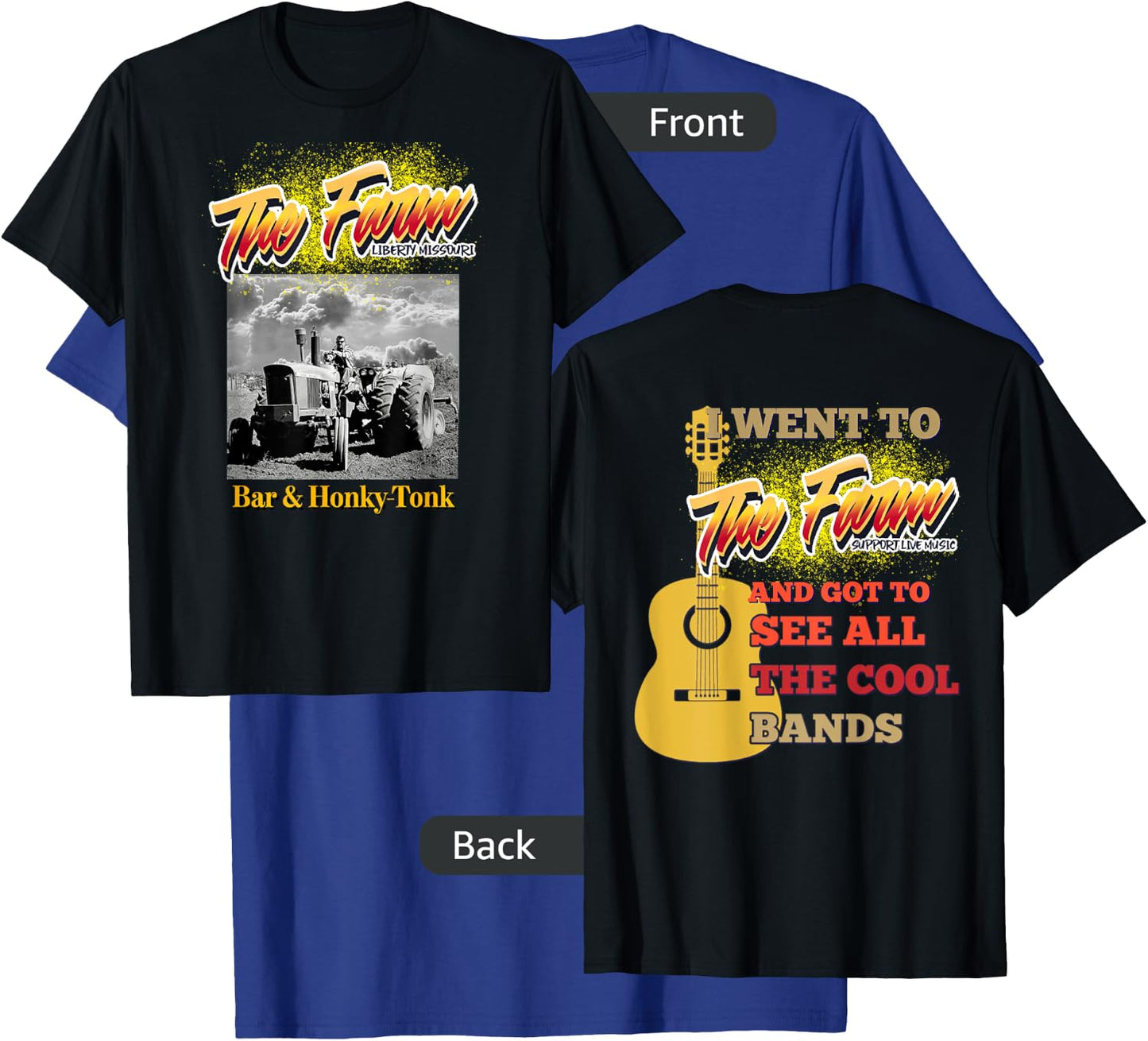 The Farm Liberty Missouri USA Live Music Bar Honky-tonk #3 T-Shirt - T-Shirt | Royal