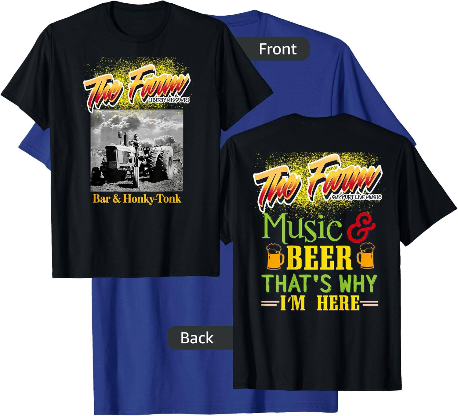 The Farm Liberty Missouri USA Live Music Bar Honky-tonk #1 T-Shirt - T-Shirt | Royal