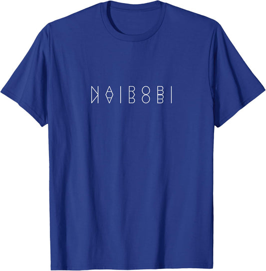 Nairobi Reflections - Kenya Word Art Souvenir T-Shirt - T-Shirt | Royal