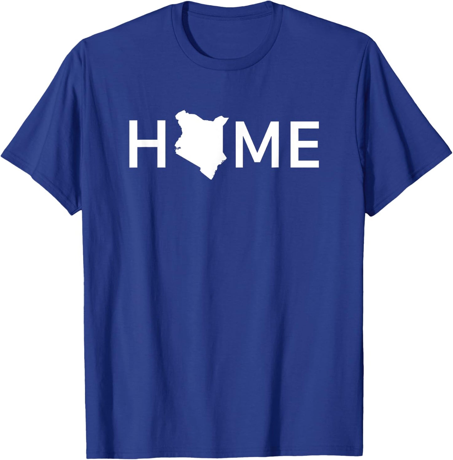 Kenya Home Country Love Outline Silhouette Africa T-Shirt - T-Shirt | Royal