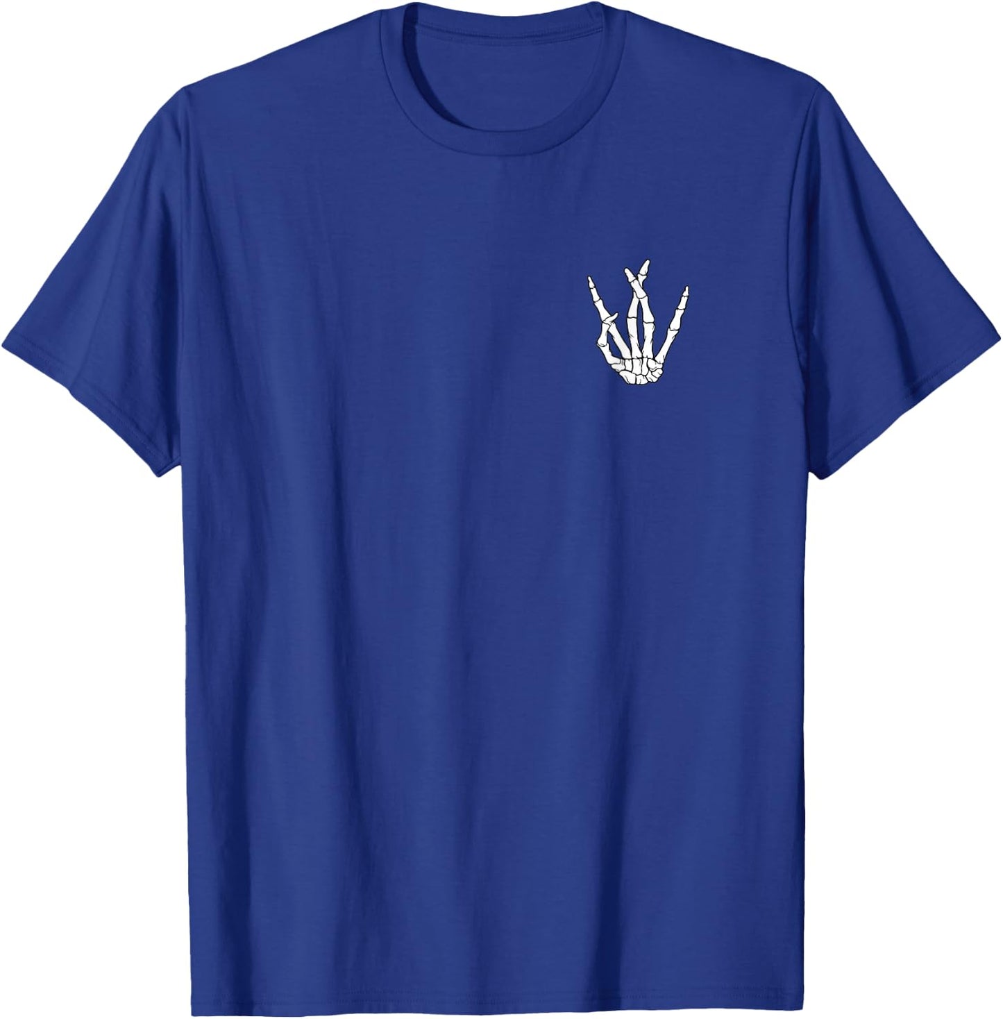 Skeleton Hand Westside Hip Hop Halloween T-Shirt - T-Shirt | Royal