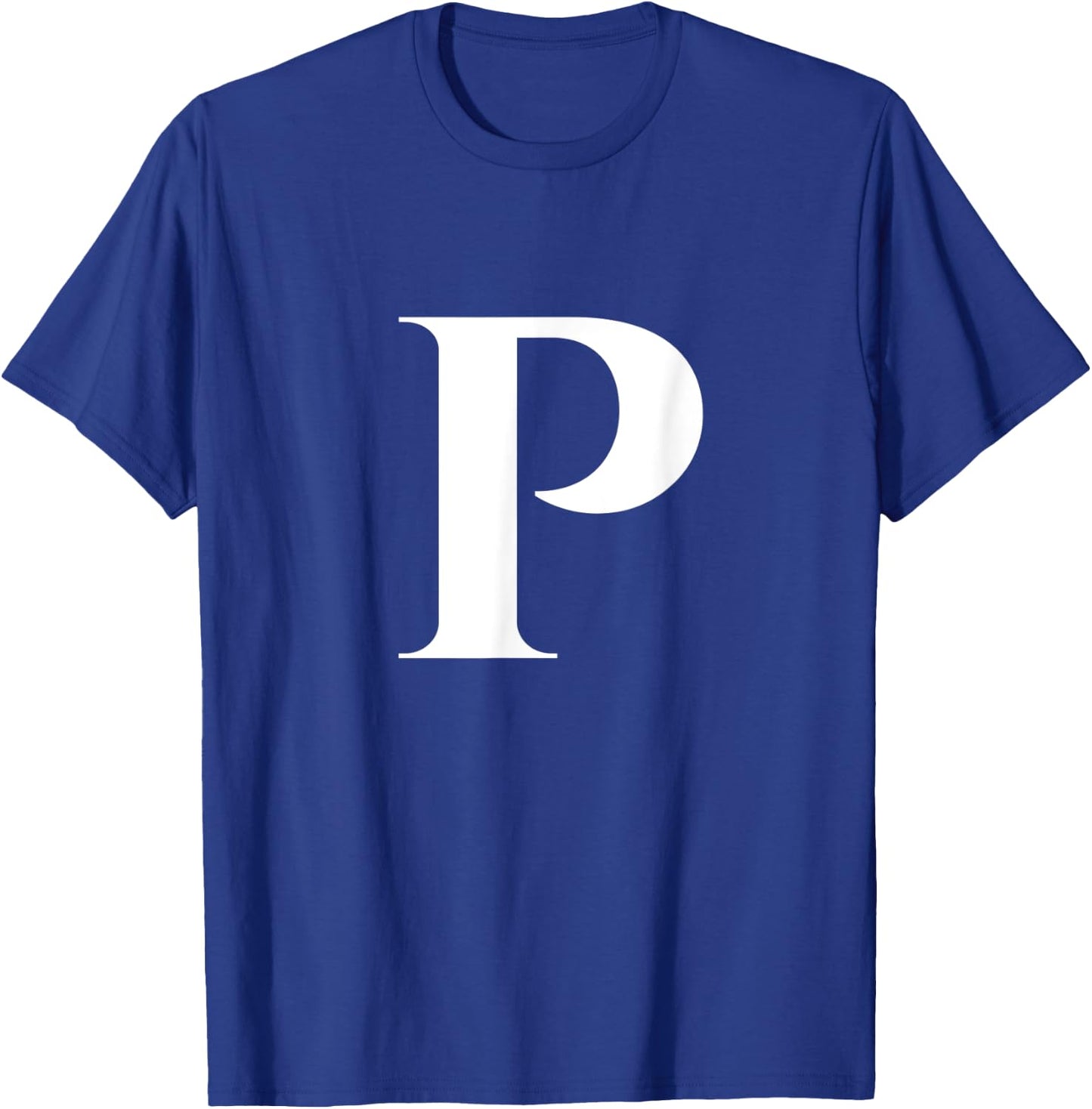 Enjoy Cool P Alphabet Cute Initial Monogram Letter P Graphic T-Shirt - T-Shirt | Royal