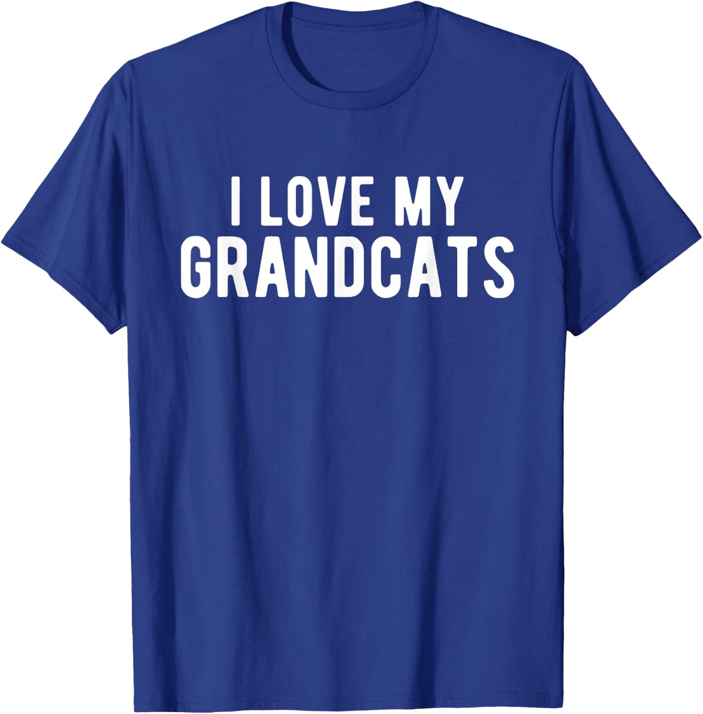 I Love My Grandcats T-Shirt - T-Shirt | Royal