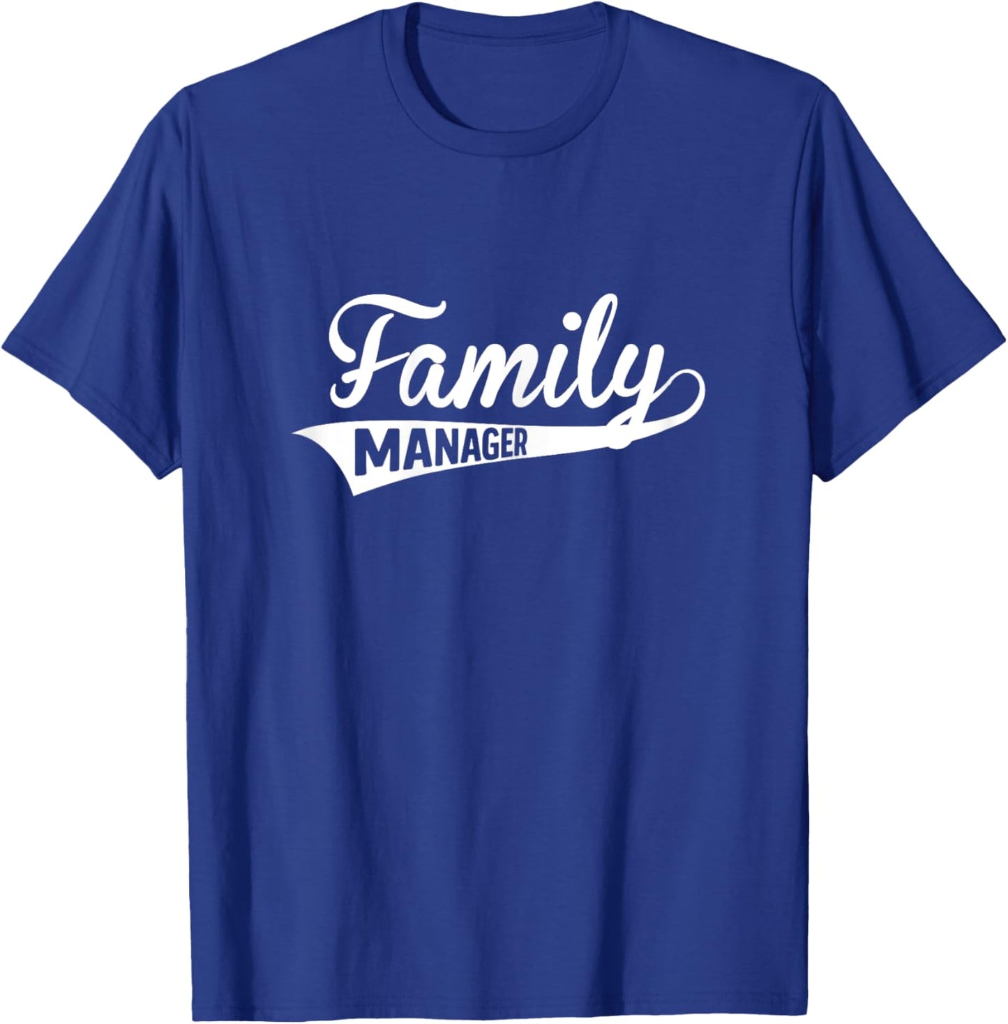 Mom Family Manager Funny Mother's Day T-Shirt - T-Shirt | Royal