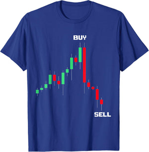 Buy High Sell Low Funny Crypto Holder Investing Day Trader T-Shirt - T-Shirt | Royal