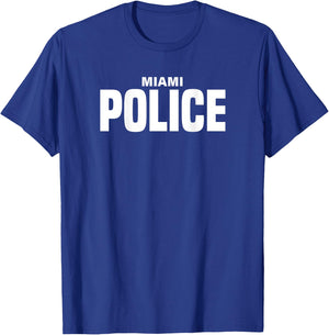 City of Miami Police Officer Florida Policeman Uniform Duty T-Shirt - T-Shirt | Royal