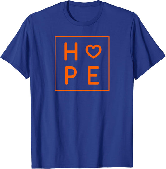 Hope Heart Shirt. Hope Women's Graphic Men's T-Shirt - T-Shirt | Royal