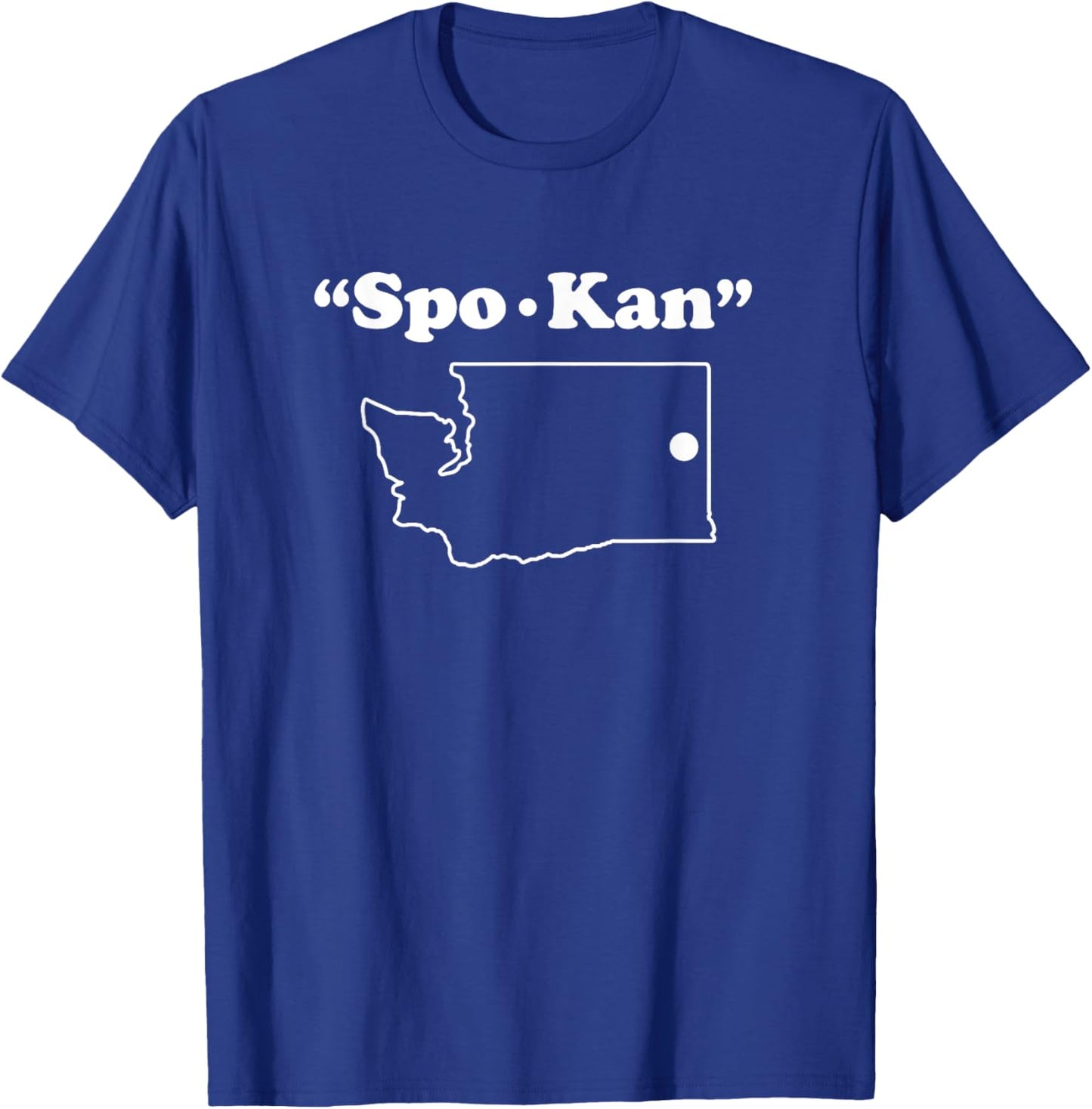 Spokane Washington Funny phonetic gag gift T-Shirt - T-Shirt | Royal