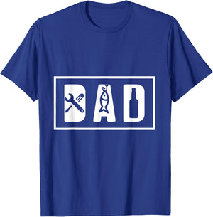 Dad Mechanic Fisher Fishing Beer Daddy Husband Father´s Day T-Shirt - T-Shirt | Royal
