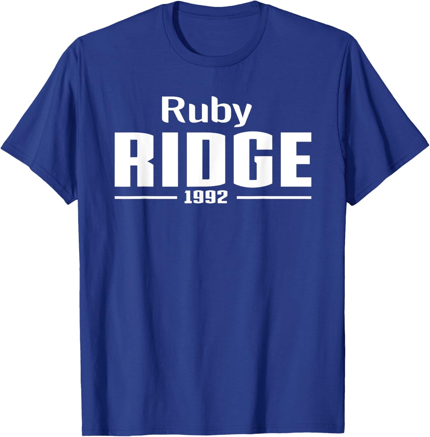Ruby Ridge, Idaho 1992 T-Shirt - T-Shirt | Royal