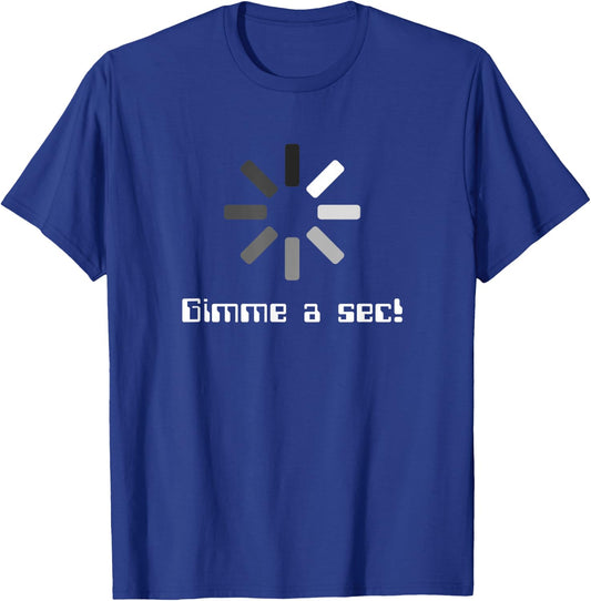 Throbber Icon Downloading Funny Computer Nerd T-Shirt - T-Shirt | Royal