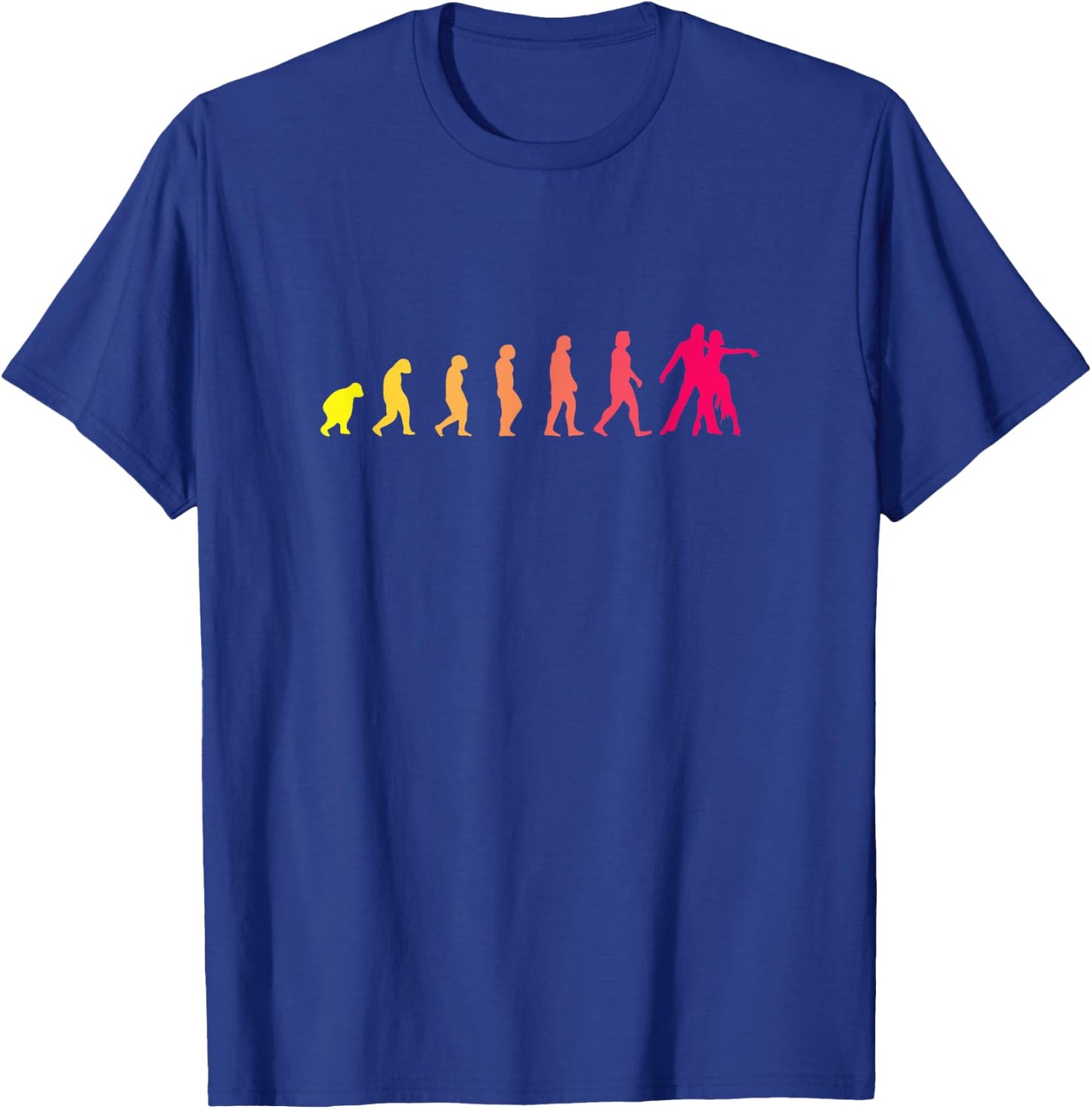 Evolution to Ballroom Dancing - Dancers T-Shirt - T-Shirt | Royal