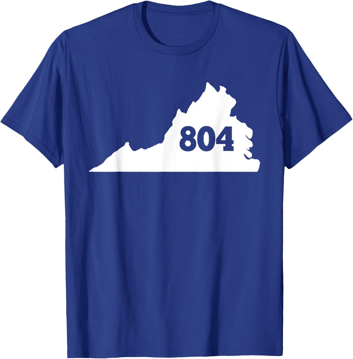Virginia 804 Area Code T-Shirt - T-Shirt | Royal