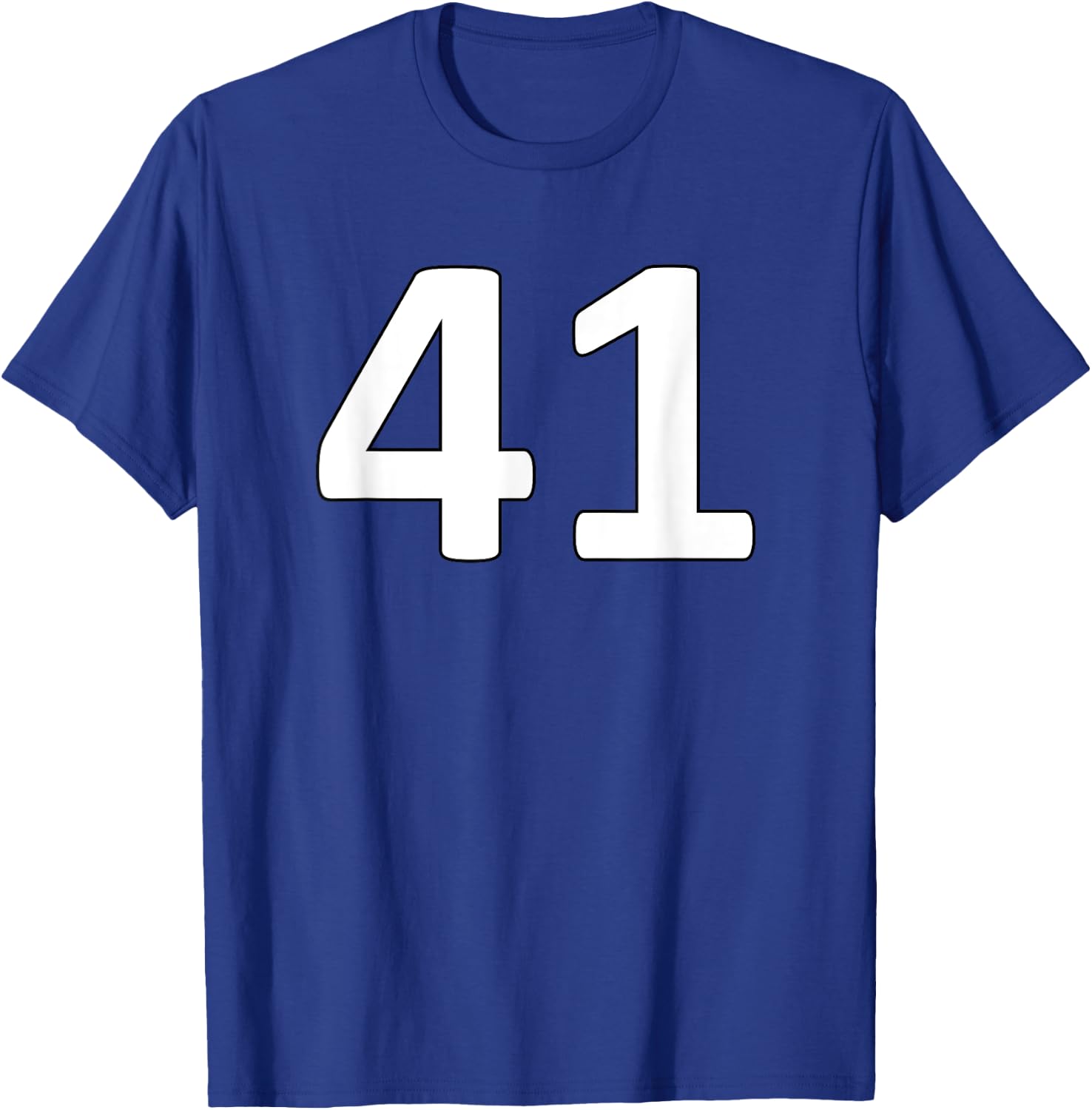 Number 41 Sports Jersey For Teams, Players, and Fans T-Shirt - T-Shirt | Royal