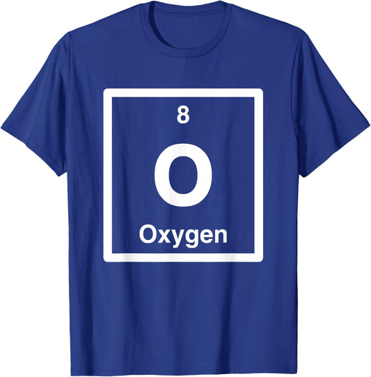 Oxygen - O - Periodic Table of Elements - Science Gifts T-Shirt - T-Shirt | Royal