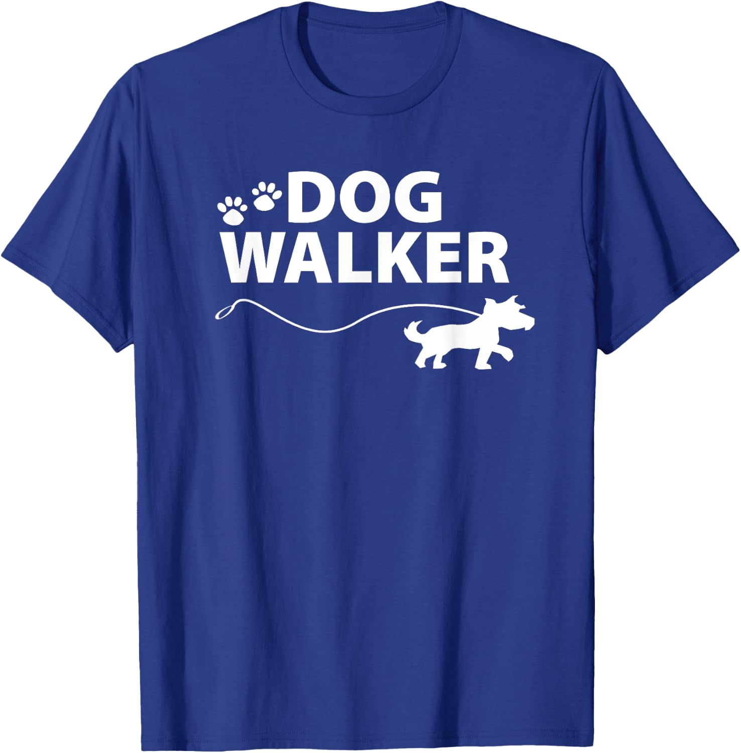 Dog Walker Men Women T-Shirt - T-Shirt | Royal