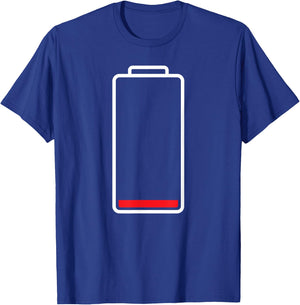 MATCHING SET low battery wifi couple costume halloween shirt T-Shirt - T-Shirt | Royal
