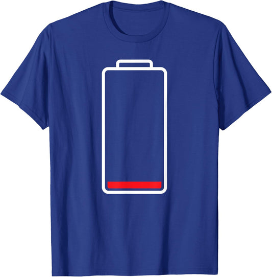 MATCHING SET low battery wifi couple costume halloween shirt T-Shirt - T-Shirt | Royal