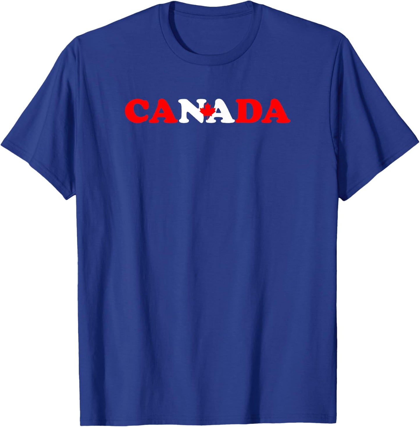 Canada - Cute, Fun, Funny Canadian Flag, Canuck Maple Leaf T-Shirt - T-Shirt | Royal