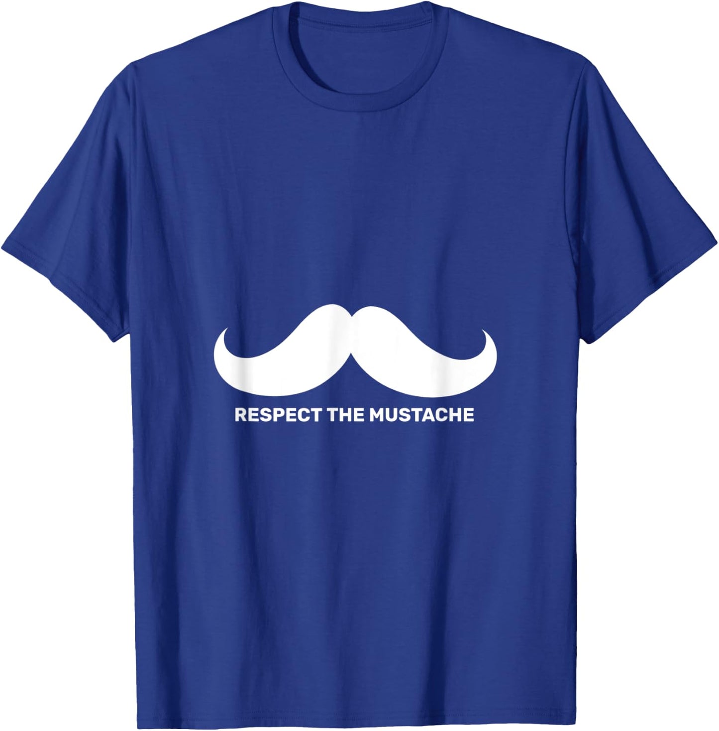 Mustache Funny Gift Moustache Joke T-Shirt - T-Shirt | Royal