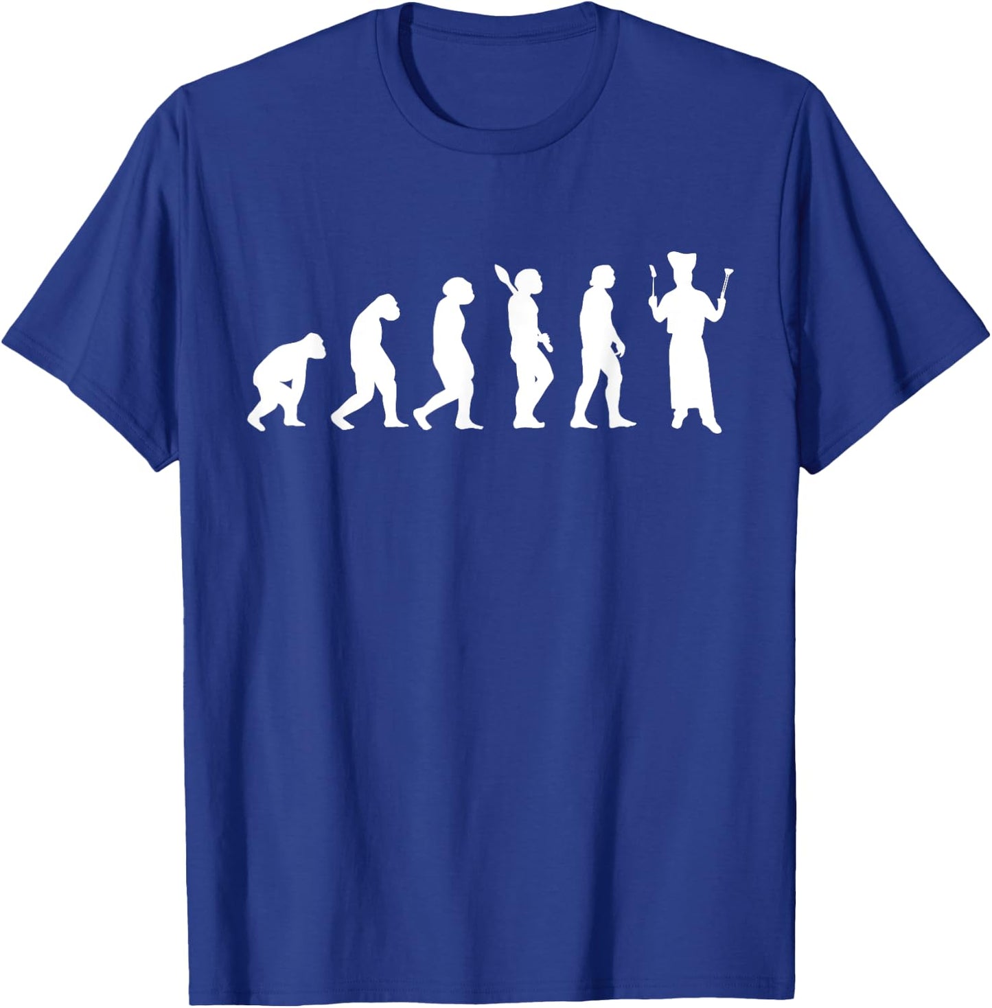 Cook Chef Evolution Cooking Gastronomy Chef hobby T-Shirt - T-Shirt | Royal