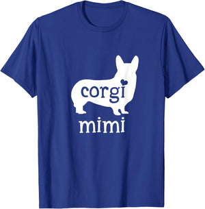 Corgi Mimi Shirt Corgi Grandma Dog Lover Mother's Day Gifts T-Shirt - T-Shirt | Royal