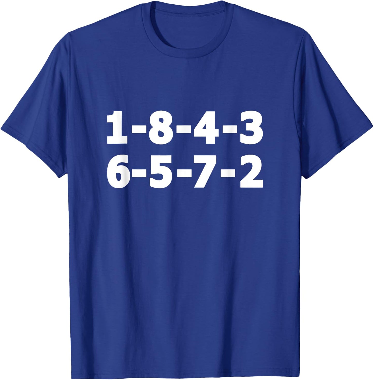 1-8-4-3-6-5-7-2 Firing Order Funny Offensive Rude T-Shirt - T-Shirt | Royal