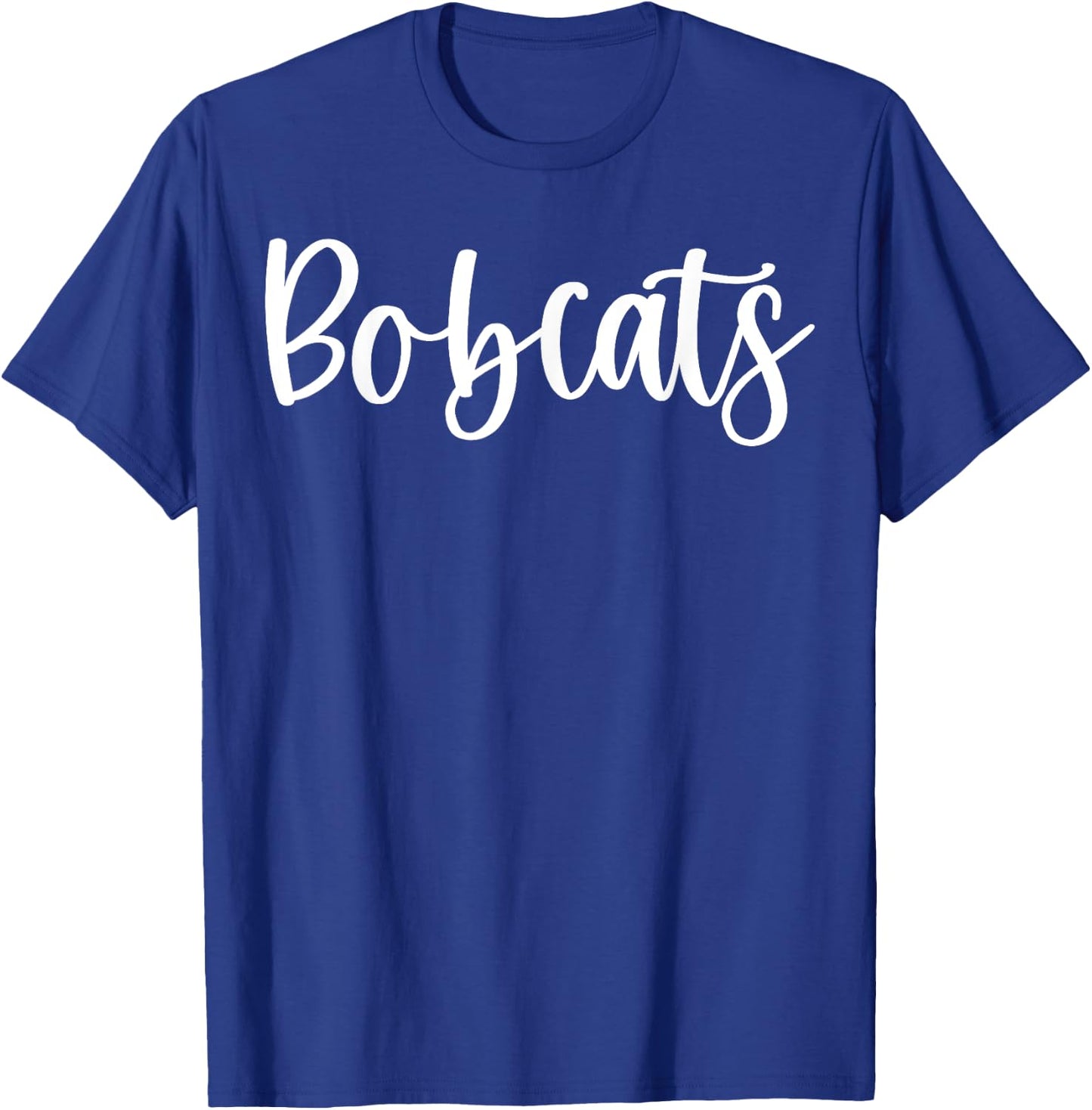 Bobcats School Spirit Team Mascot Game Night T-Shirt - T-Shirt | Royal