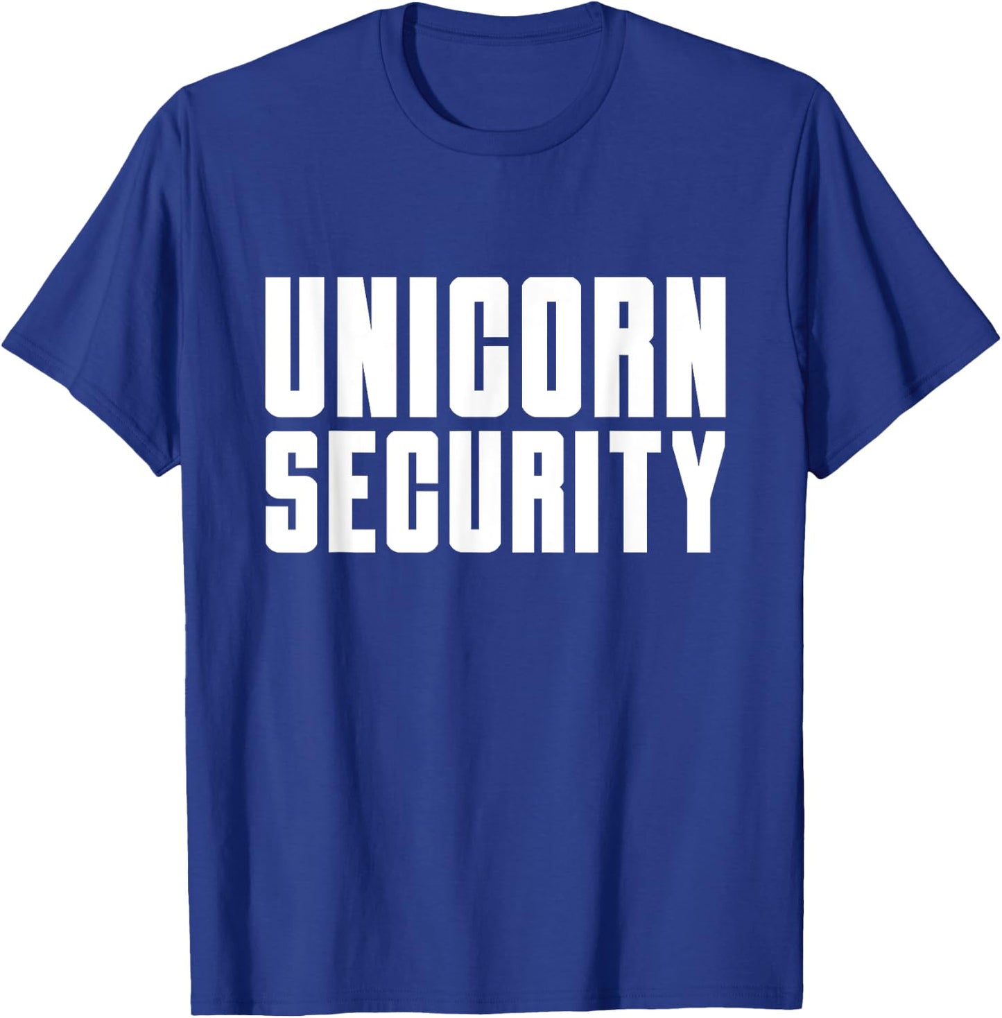 Unicorn Security Costume Mom Dad Daughter Funny Halloween T-Shirt - T-Shirt | Royal